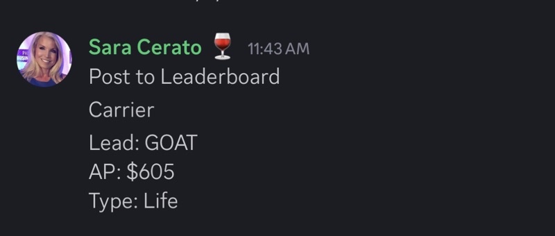 Real G.O.A.T. Leads agent win